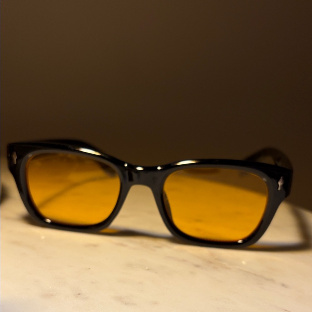 Stylish Black and Yellow Sunglasses
